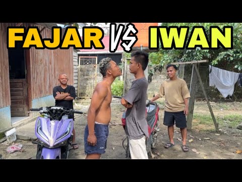 Little Thugs Fajar and Iwan Fight Because They Want to Race on Grass Track!