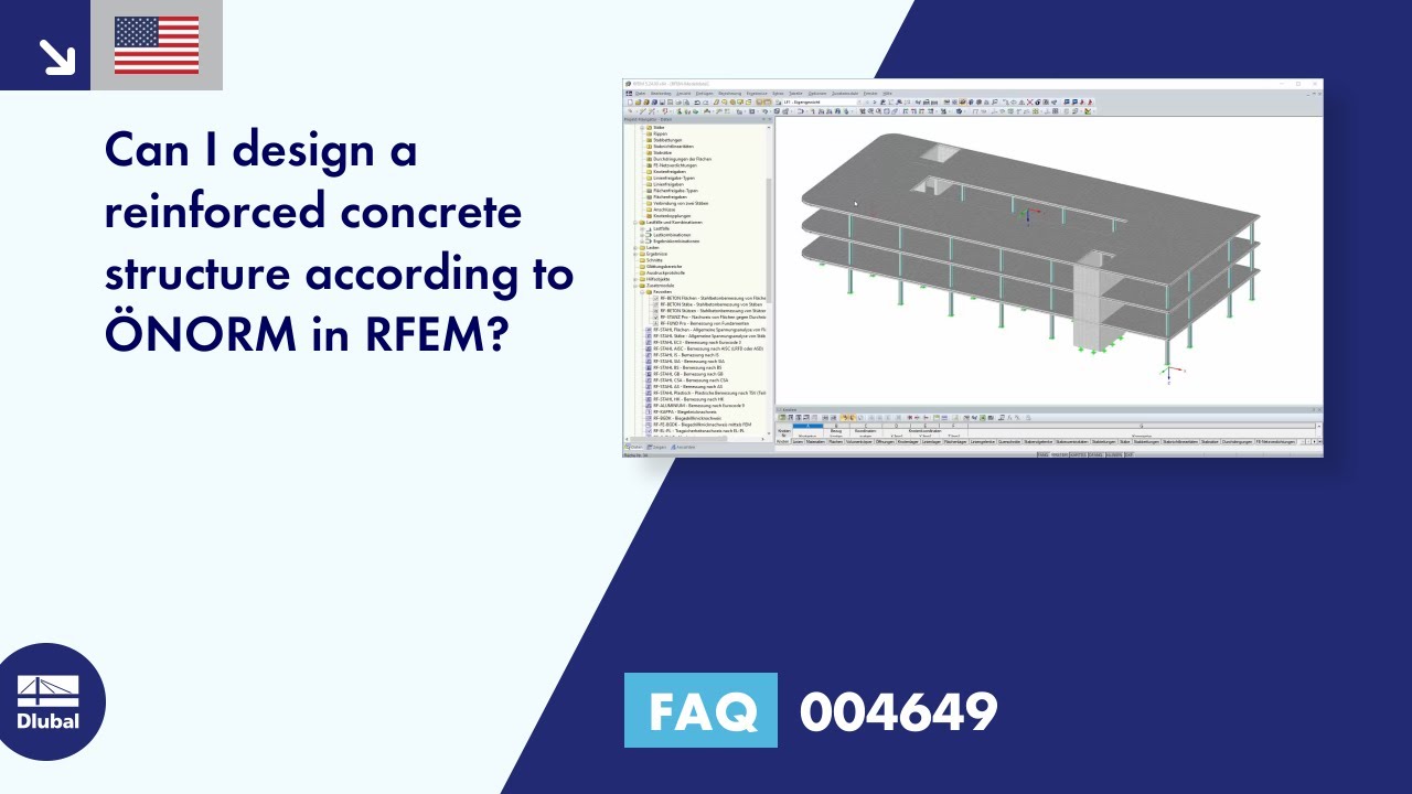FAQ 004649 | Can I design a reinforced concrete structure according to ÖNORM in RFEM?