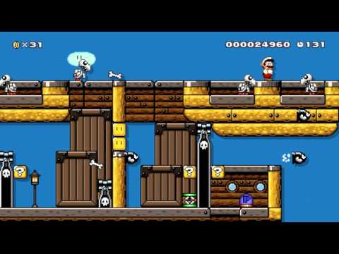 Spooky Airship Blockade by Delpolo - Super Mario Maker - No Commentary 1AD