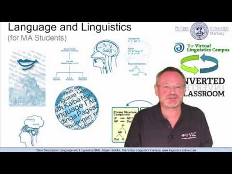 Class Description - Language and Linguistics (for MA students)