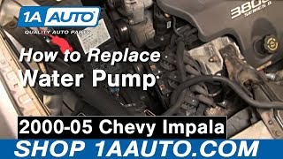 How To Install Replace Water Pump 00-05 Chevy Impala 3800 3.8L 1AAuto.com