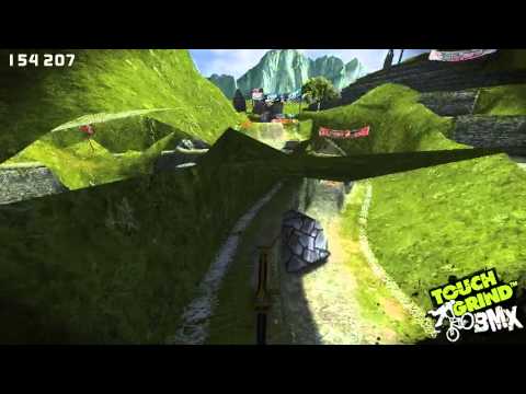 How to ride on the ledge beneath the overhang, and a glitch!!! - Touchgrind BMX