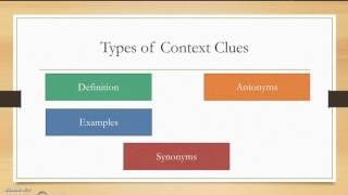 Vocabulary Lesson 1 Context Clues