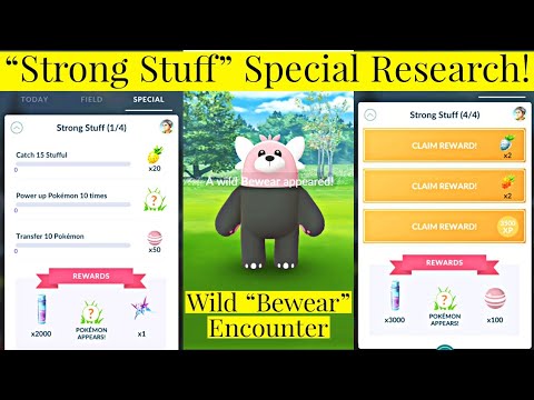 "Strong Stuff" Community Day Special Research Pokemon Go | Stufful Community Day Research Pokemon Go