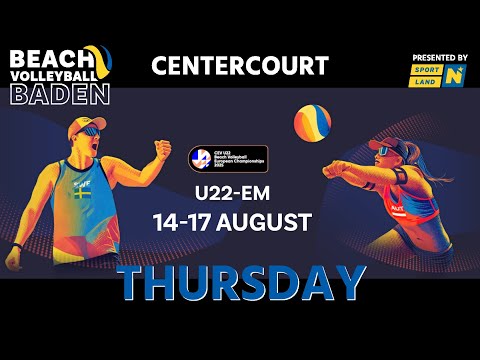 CEV U22 Beach Volleyball EC 2025 - Centercourt THURDSAY