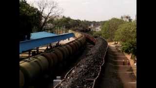 preview picture of video 'Indian Freight Trains :Loads of Petrol and coal at Malkajgiri Railway Station.'