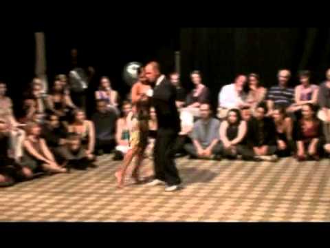  Sebastian Missé  and  Andrea Reyero  are  dancing  to  a  tango