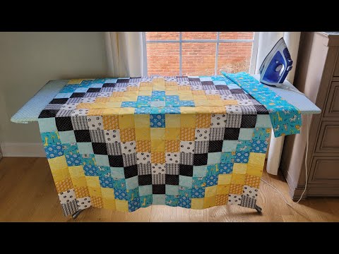 Choose fabric, and piece a Trip Around The World baby quilt top with me!