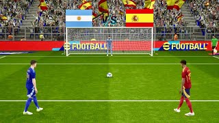 Download lagu Argentina vs Spain Full Penalty Shootout | ARG vs ESP Match | eFootball Gameplay mp3