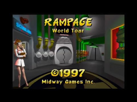(Playthrough)Rampage World Tour N64 as Lizzie