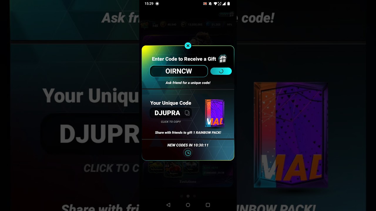 Madfut 26 free code 40% madfut icon pack 19th April #madfut #madfut26 #football #game #code #gaming