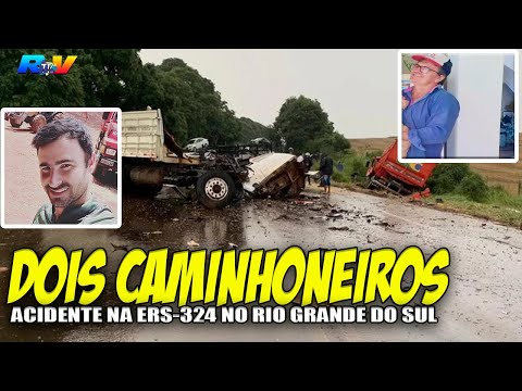 (( TRAGÉDIA NO RS )) Dois Caminhoneiros MORREM em grave acidente na ERS-329 em Ronda Alta RS