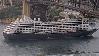 cruise ship M/S Azamara pursuit arriving to Sydney