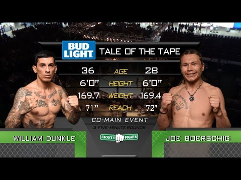 FRONT STREET FIGHTS 17: William Dunkle vs  Joe Boerschig