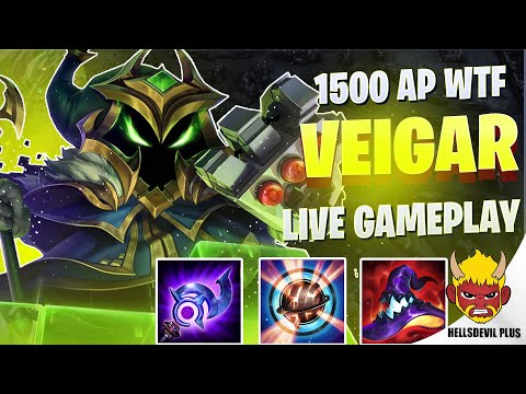 1500 AP VEIGAR WTF DAMAGE??? - Wild Rift HellsDevil Plus Gameplay