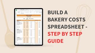 Create a cake costs spreadsheet