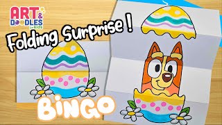 How to draw BINGO EASTER  | FOLDING SURPRISE | Art and doodles for kids