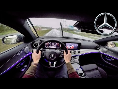 Mercedes Benz E Class 2017 POV Test Drive + AMBIENT LIGHTING