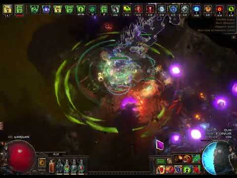POE 3.21 Occultist Blade Vortex Poison VS minotaur and expedition