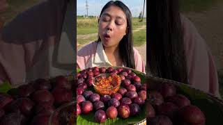 Download lagu Eating plum fruit with spicy salt  #fruit #epiceating #food #epiceats #tropicalfruit #mukbang mp3
