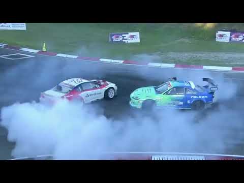moment of triumph of tandem drift [Epic Weekend in Riga   Drift Masters European Championship]