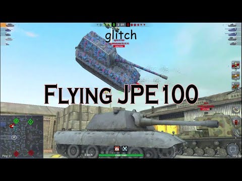 😂 Flying Jagdpanzer E100 [WoT Blitz Glitch]