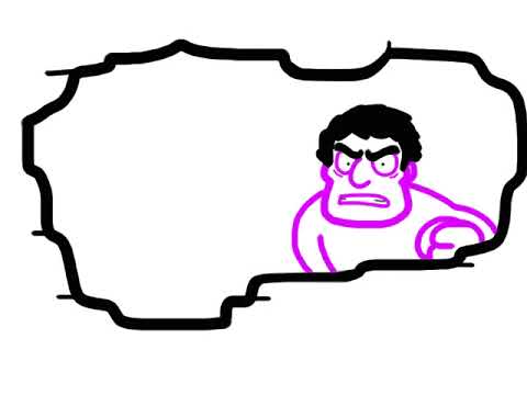 Purple Hulk smash through walls