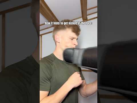 How it feels to get kicked in the face…