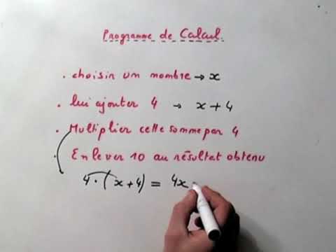 Maths 4 ème/ 5 ème : PROGRAMME DE CALCUL