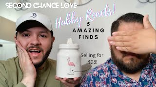 RAE DUNN CANISTER SELLING FOR $98! HUBBY REACTS TO 5 THRIFT FINDS PT 3 #GOODWILLFINDS #RAEDUNNFINDS