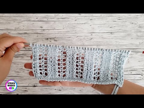 Super einfaches Lochmuster - Nur zwei Reihen