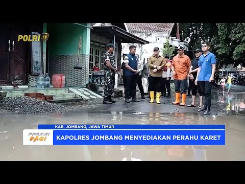 POLRES JOMBANG SALURKAN BANTUAN WARGA TERDAMPAK BANJIR DI DESA GEDANGAN