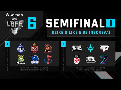LBFF 6 Série B - Semifinal 1 - Grupo A x Grupo B | Free Fire