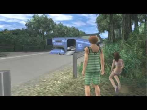 Xenosaga III HD Cutscene 129 - Shion's Father (Road to Miltia City) - ENGLISH - SWIMSUIT MODE
