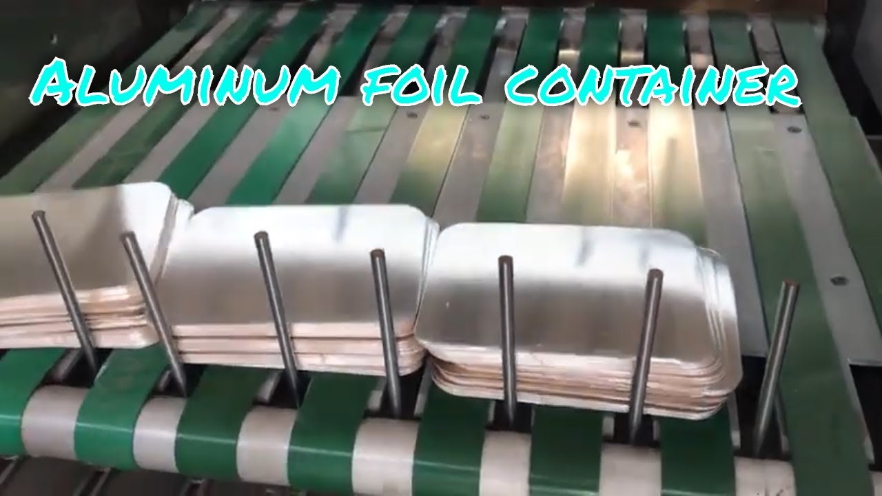 Watch video Aluminum foil food containers lids boxes die cutting and stripping inline. Now Aluminum foil food containers lids boxes die cutting and stripping inline.