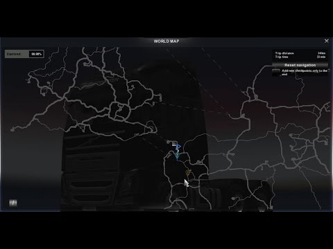 100% Discovered map on ETS2 1.27