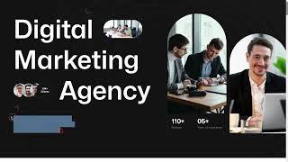 Create a Modern Digital Marketing Agency Website Template | HTML, CSS 
