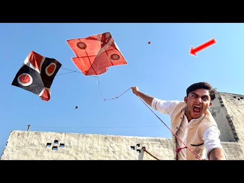 Big Kite Flying With Catch Small Kite 2 | Moti Door Kite Fly 