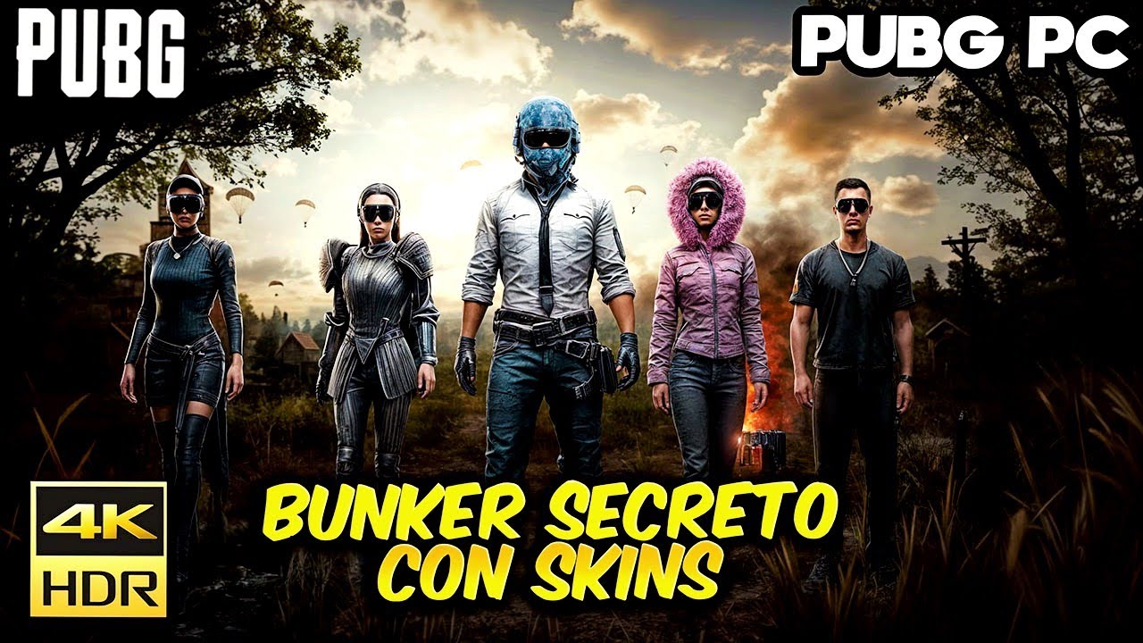 Así es el BUNKER SECRETO de SKINS GRATIS BALENCIAGA en PUBG PC BRO.... 😂