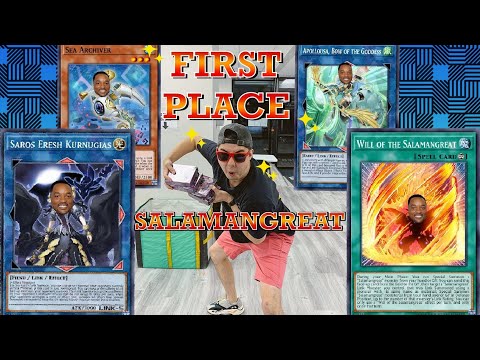 1st Place 100 Man Yu-Gi-Oh! Case Tournament With Will Smith Salamangreat! (Deck Profile & Combos)