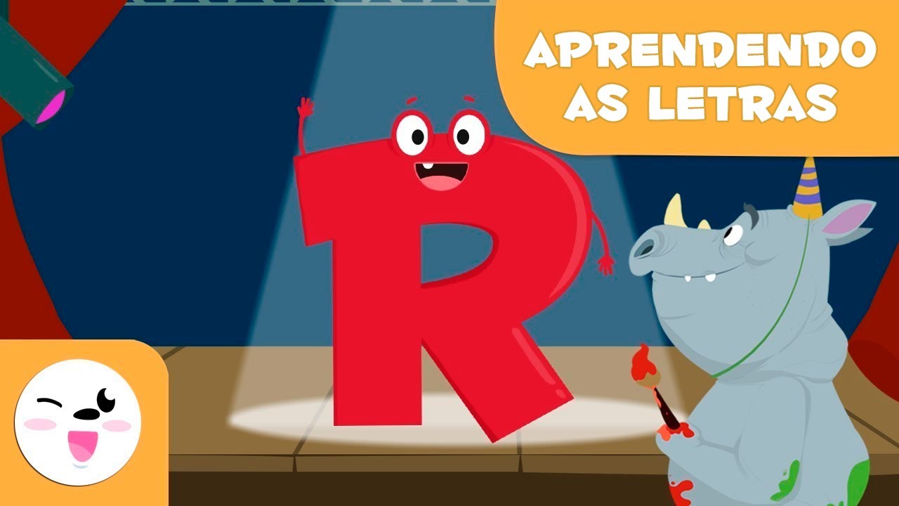 Aprenda a letra R com Rufino o rino - O abecedário