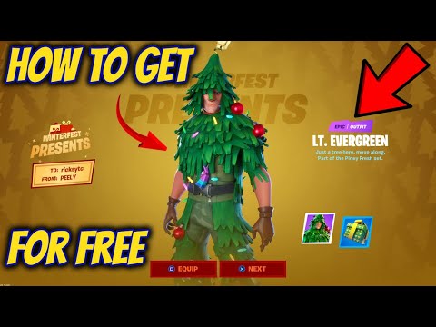 HOW TO GET LT EVERGREEN SKIN (FORTNITE WINTERFEST)