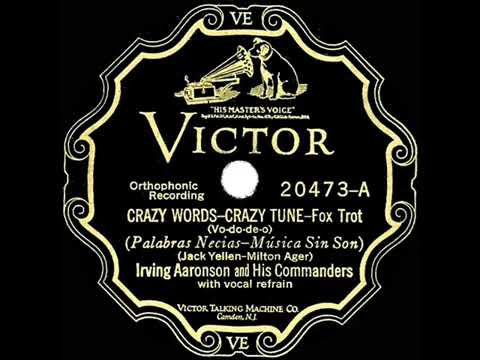 Crazy Words, Crazy Tune | Irving Aaronson and His Commanders | 1927
