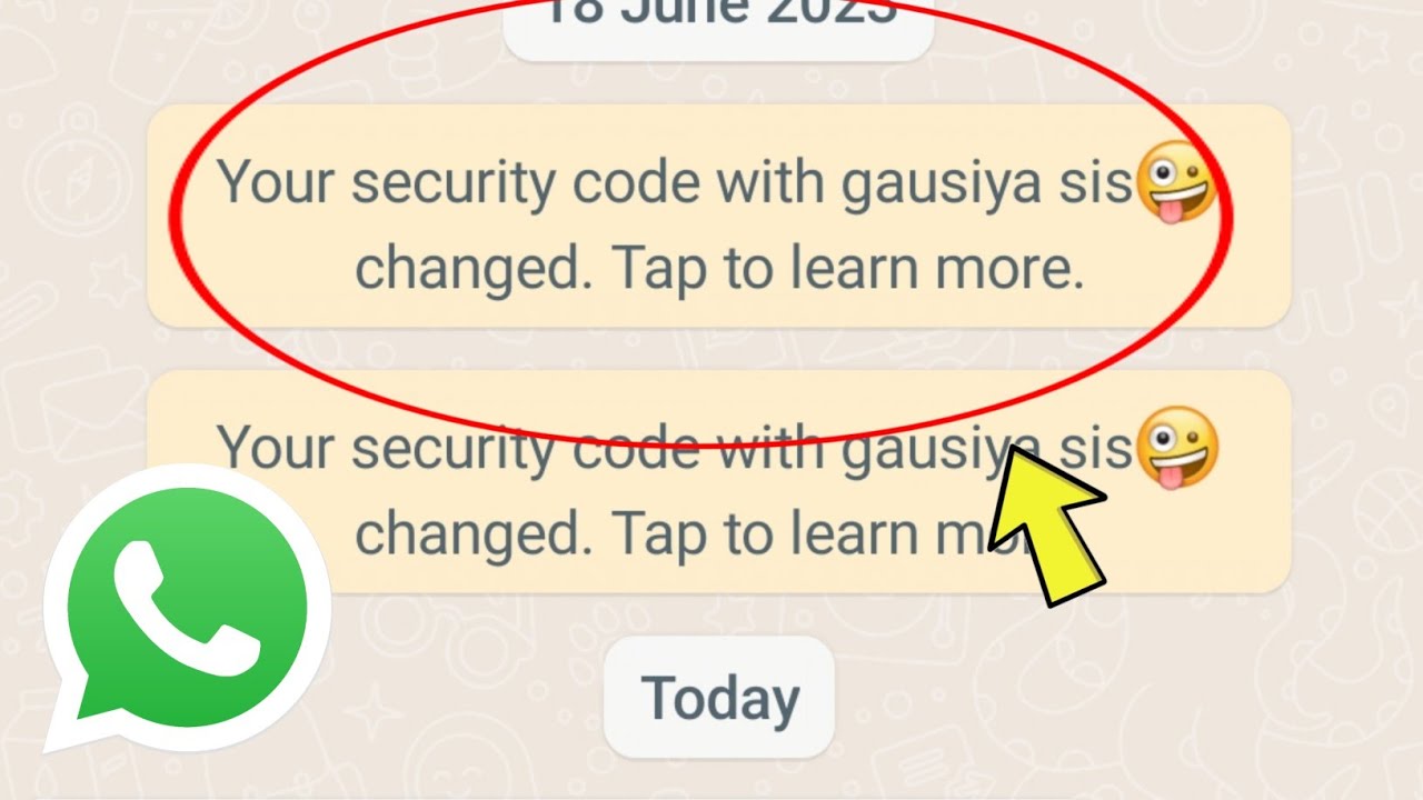 What is the WhatsApp security code?