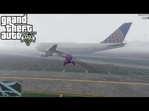 GTA 5 PC MODS - SPIDERMAN MOD + JUST CAUSE 2 GRAPPLING HOOK (GTA 5 MODS)
