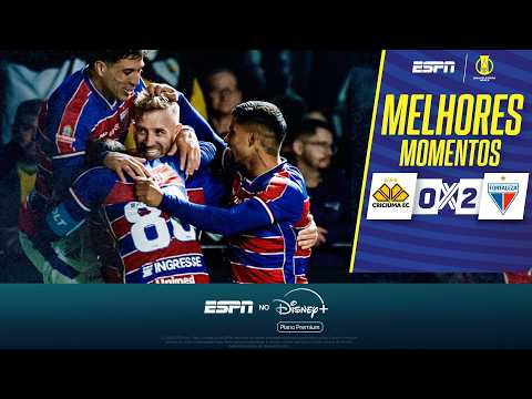Gols e melhores lances de Criciúma x Fortaleza