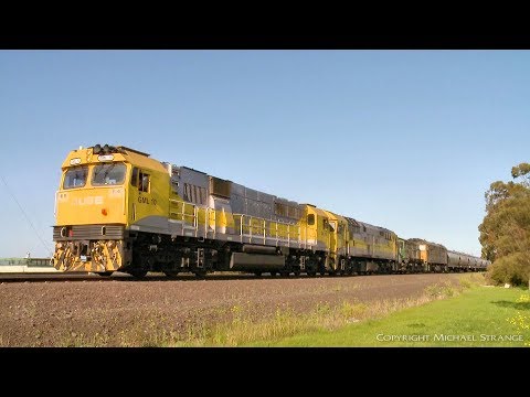 7661V QUBE Grain Train With GML10, 8030, 872 & 8044 - PoathTV Australian Railways