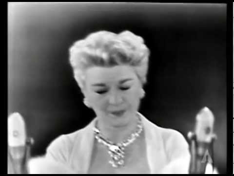 Claire Trevor and Mel Ferrer present Sci-Tech Awards in 1956