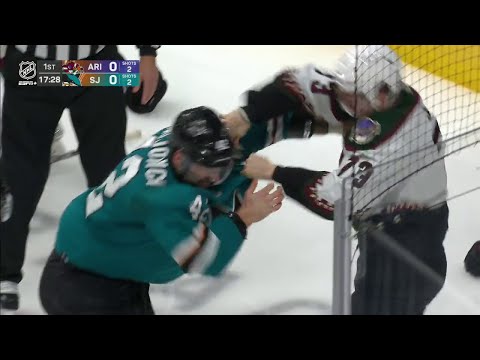 Nhl Fight - Coyotes @ Sharks - Jenik vs Gadjovich - 28/12/2021