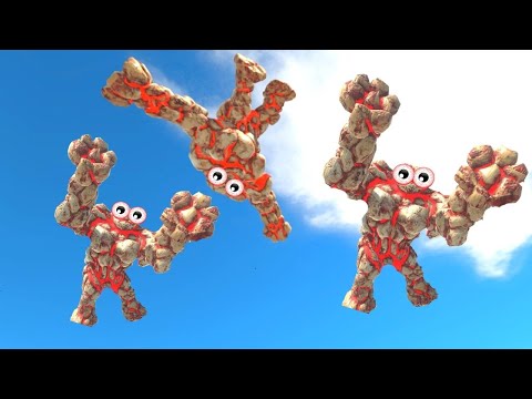 CLUMSY GIANT GOLEM BROTHERS + GIANT GHOR HAMMER  VS PRIMATES + INFERNALS  - ARBS